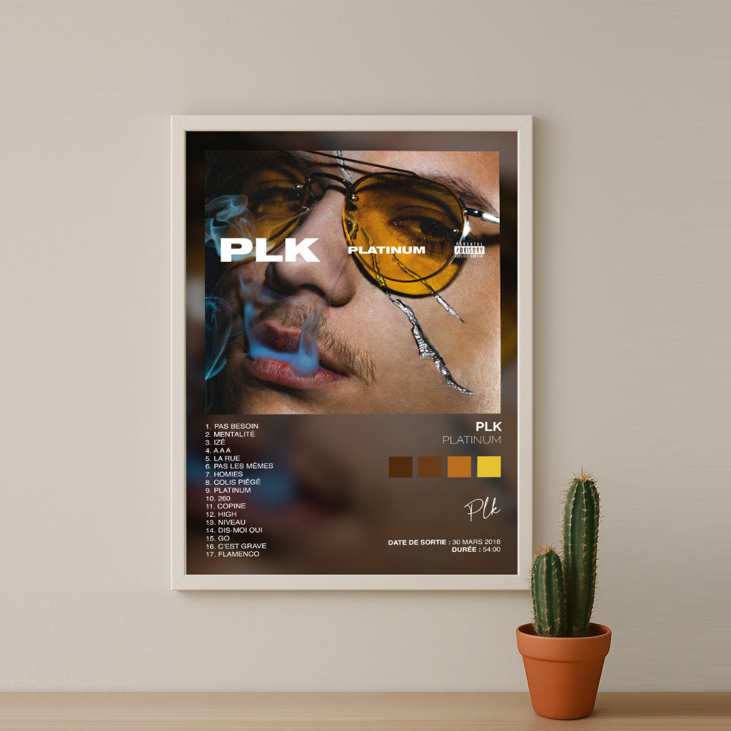 Cadre photo Album Musicaux - Platinum de PLK