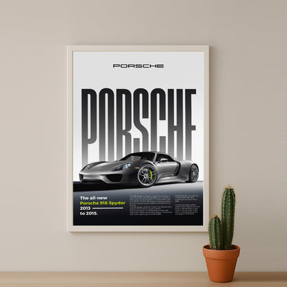 Poster Voitures - Porsche 918 Spyder