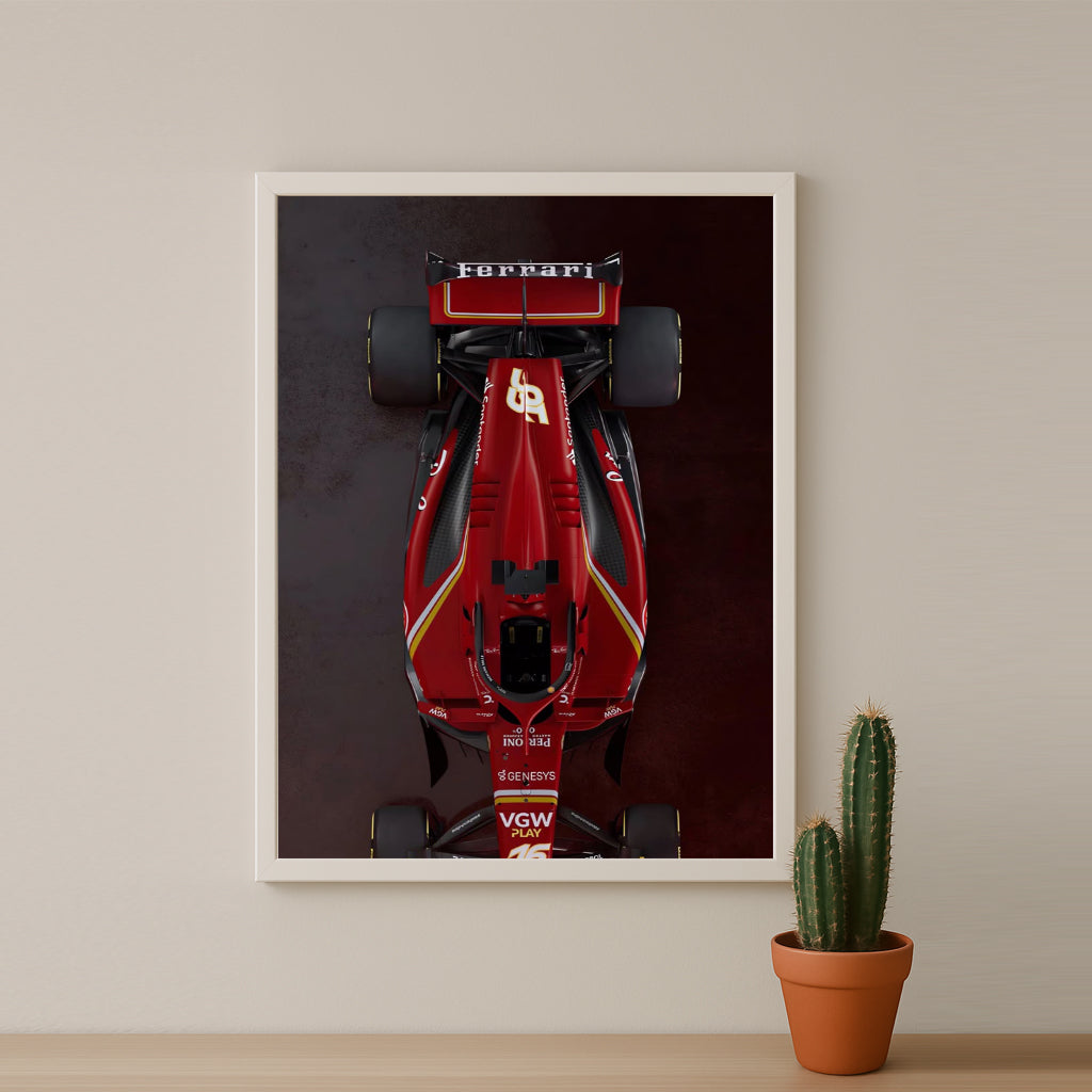 Poster encadrée Formule 1 - Ferrari