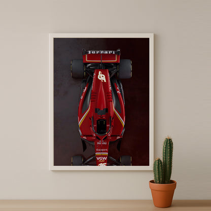 Poster encadrée Formule 1 - Ferrari