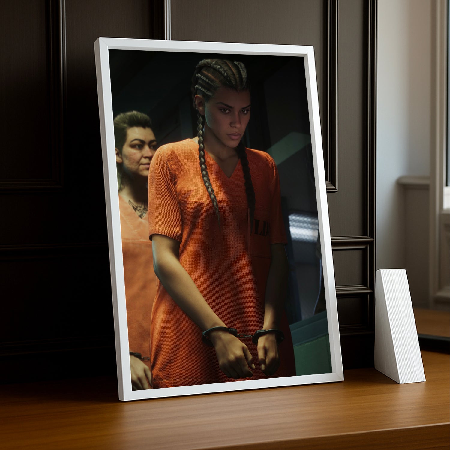 Poster Grand Theft Auto VI – Lucia Prison Encadré TonCadre