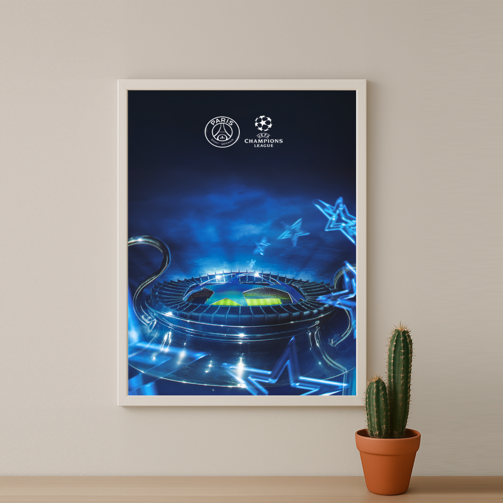 Poster encadrée Paris Saint-Germain - Ligue des Champions