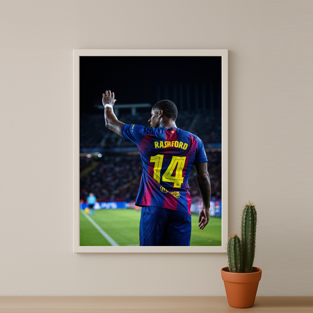 Poster encadrée FC Barcelone - Rashford