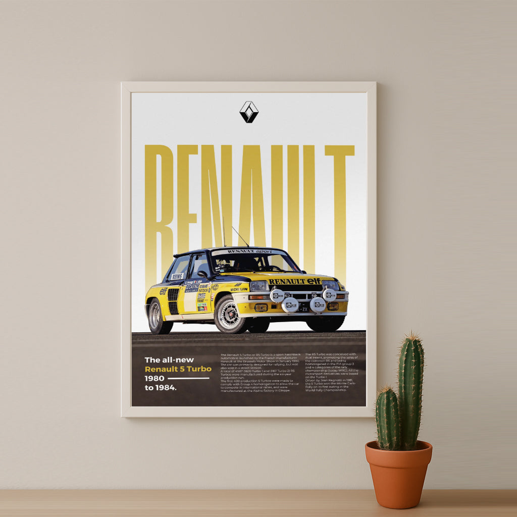 Poster Voitures - Renault 5 Turbo