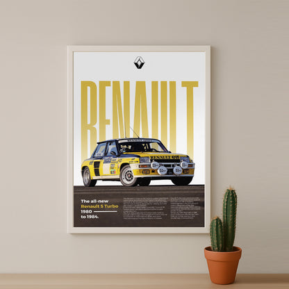 Poster Voitures - Renault 5 Turbo