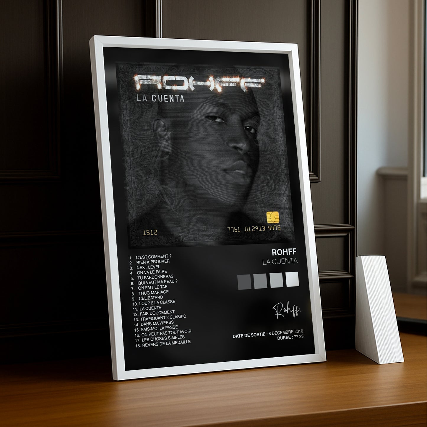 Cadre Photo Rohff - La Cuenta