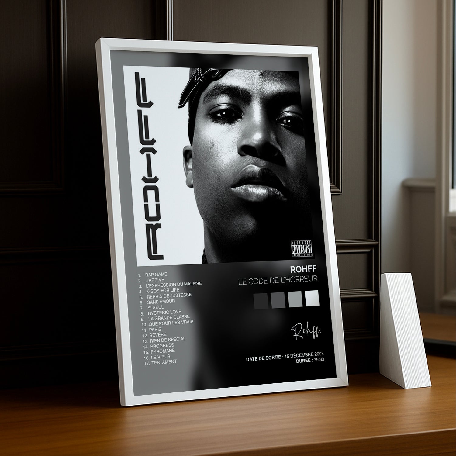 Cadre Photo Rohff - Le code de l'horreur - TonCadre