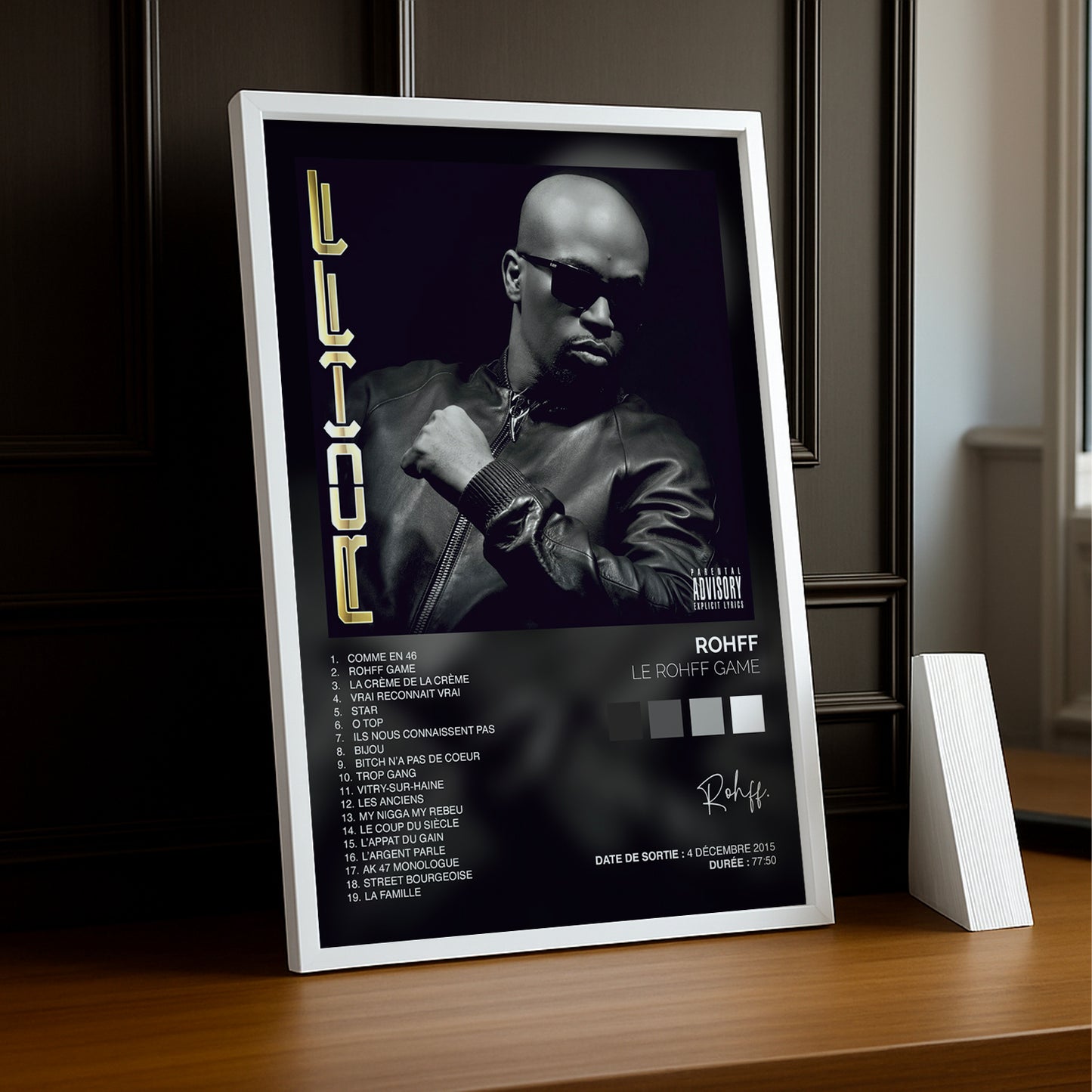 Cadre Photo Rohff - Le Rohff Game