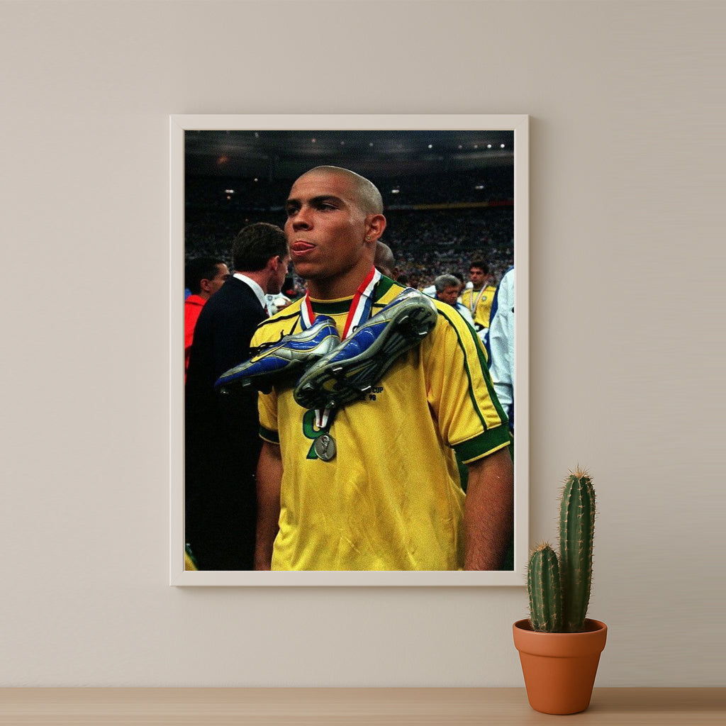 Poster encadrée Brazil - Ronaldo 9