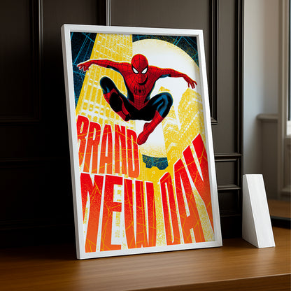 Cadre Photo Spider-Man Brand New Day Dessin – Poster Encadrée Marvel 2026 TonCadre
