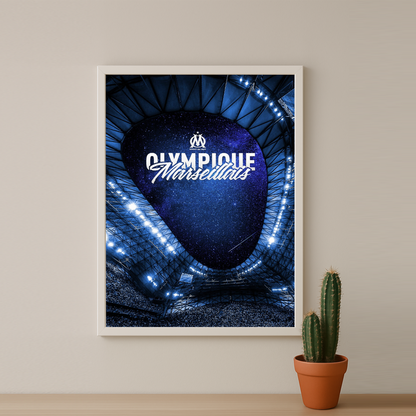 Poster encadrée Olympique de Marseille - Stade Vélodrome