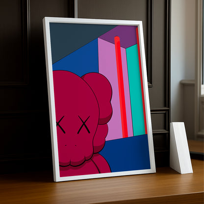 Poster Kaws illustration