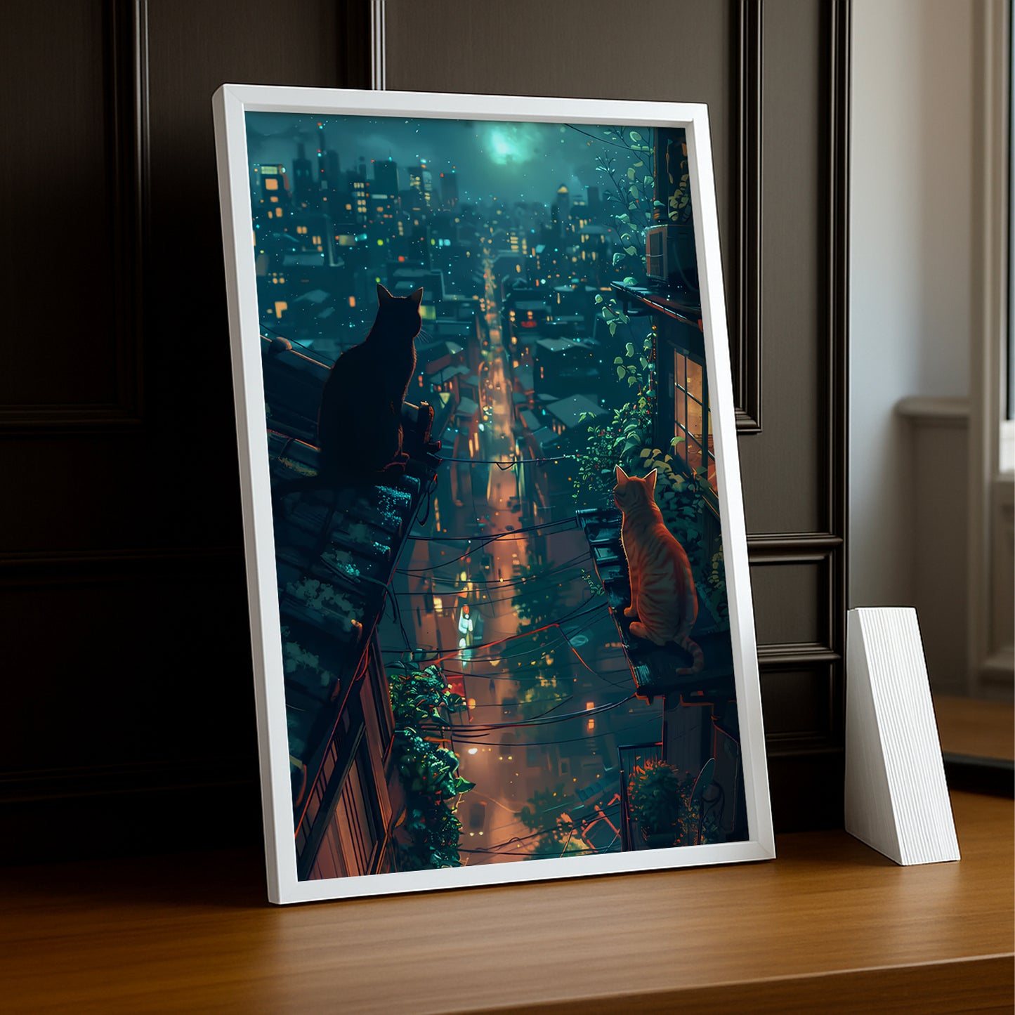 Cadre photo Chat view