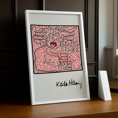 Cadre photo Keith Haring