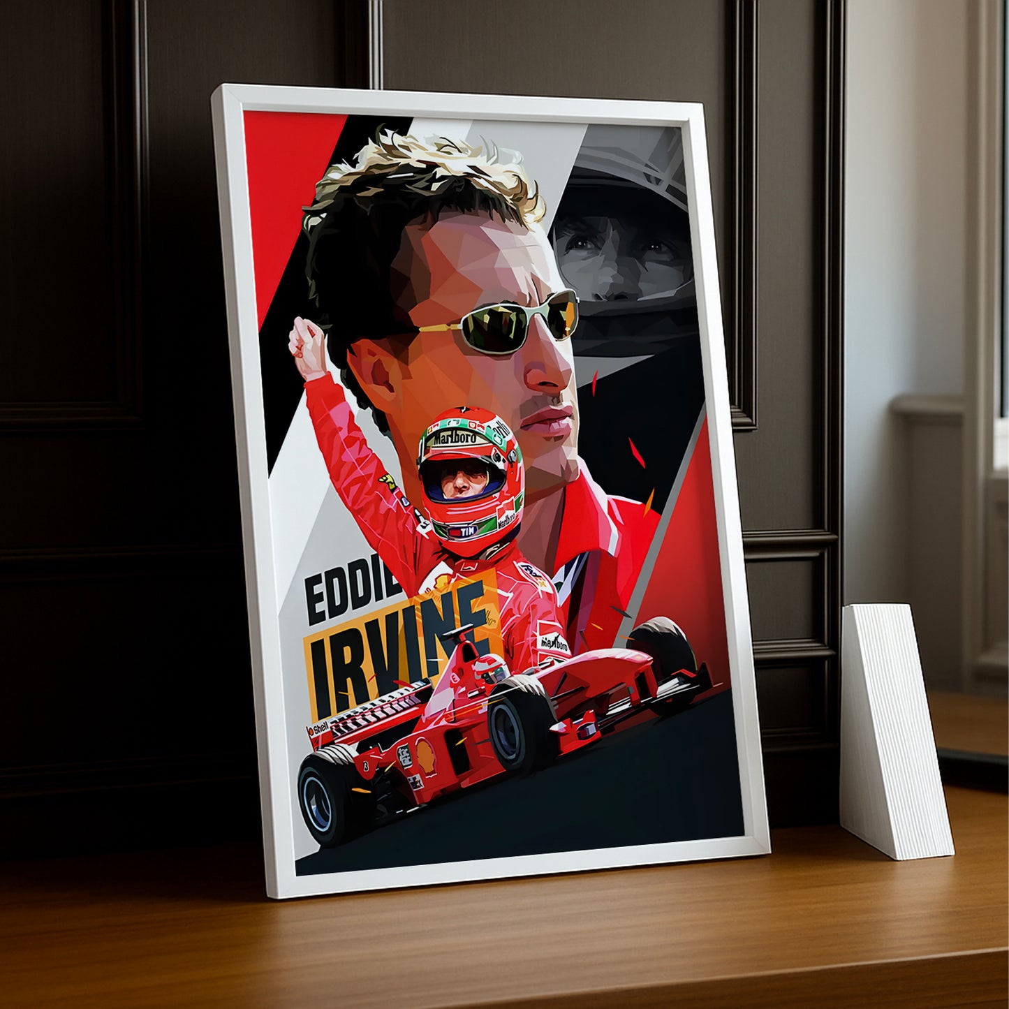 Cadre photo Eddie Irvine Formule 1