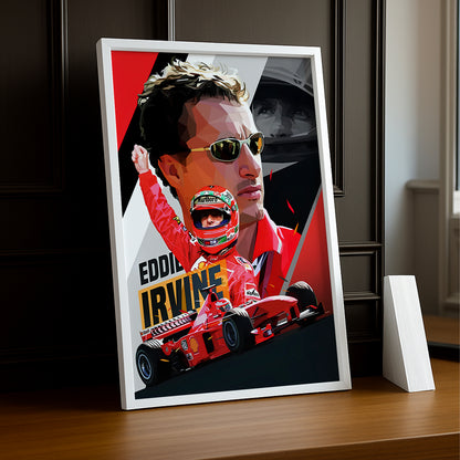 Cadre photo Eddie Irvine Formule 1