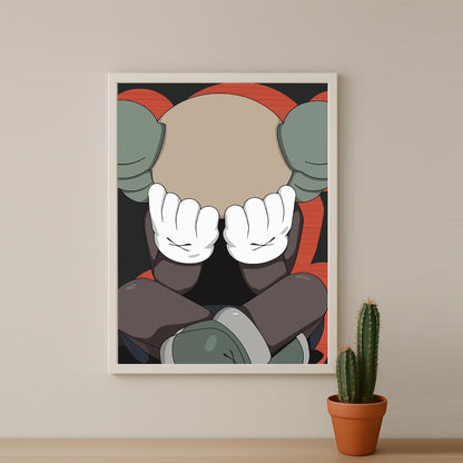 Cadre photo Kaws - Facepalm