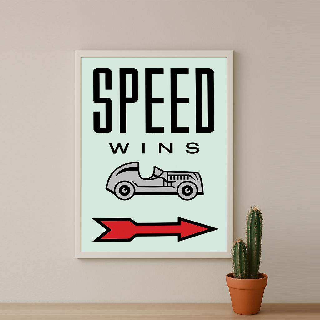 Speed Wins Monopoly - Cadre photo