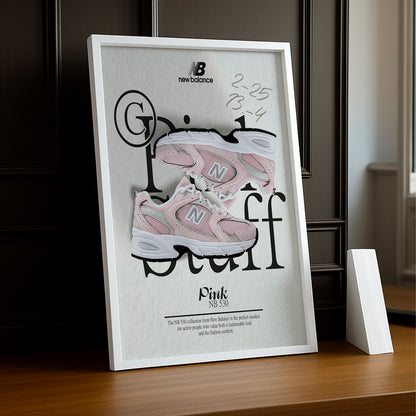 Cadre Photo New Balance - NB 530 Pink