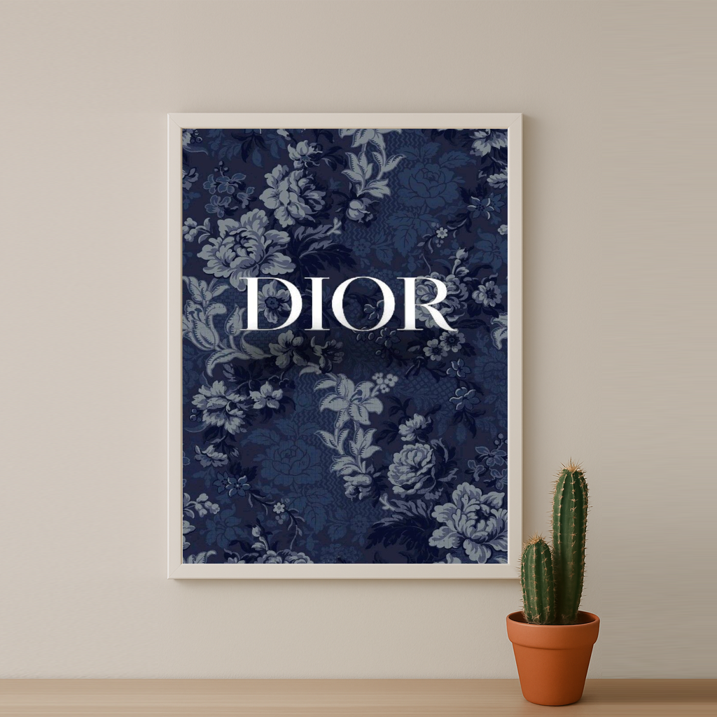 Cadre photo Dior Blue Flowers