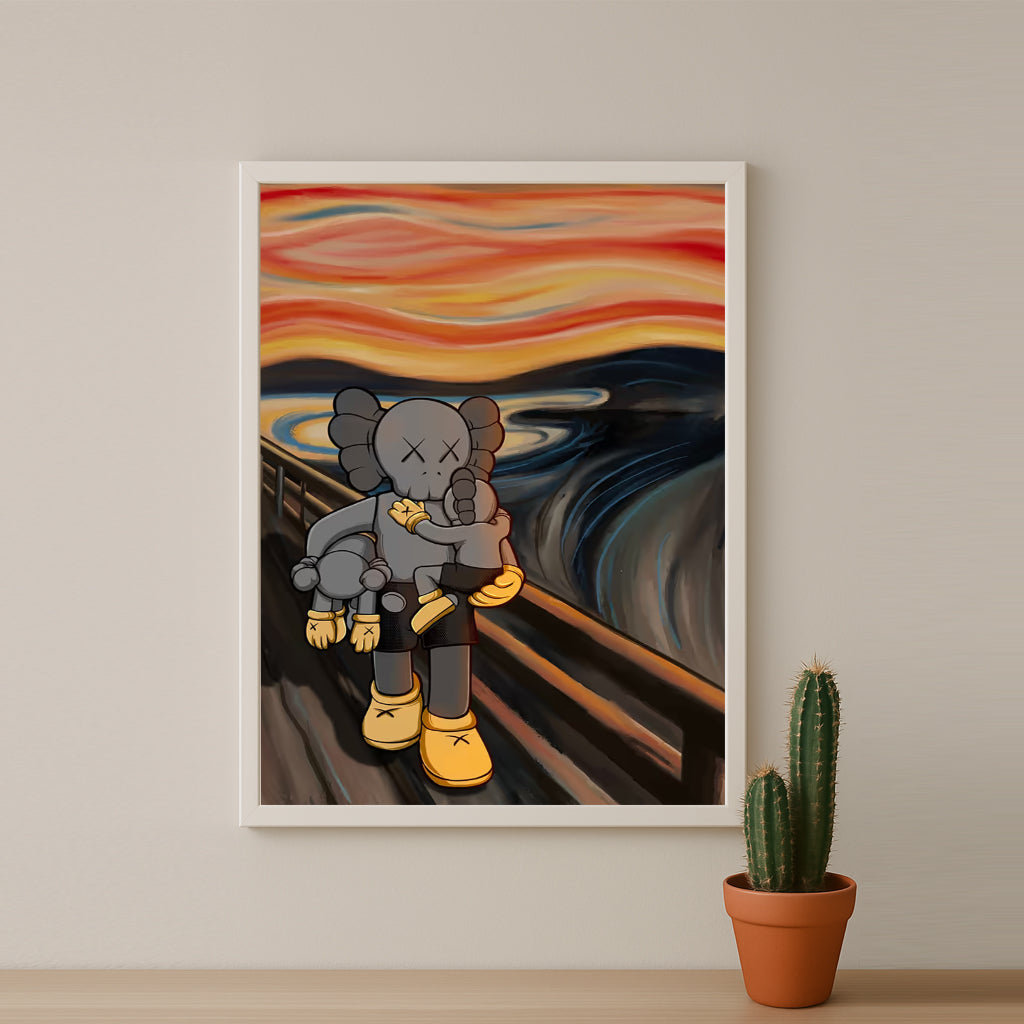 Cadre photo Kaws - Peinture artistique