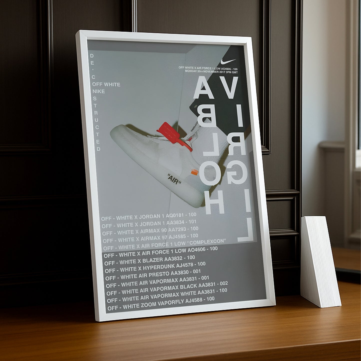 Cadre photo Off-White x Nike