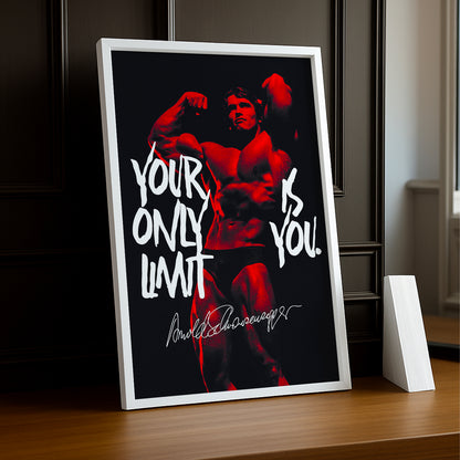 Poster Photo Musculation - Your Only Limit Is You