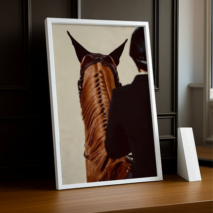 Cadre photo Équitation - Cheval de dos