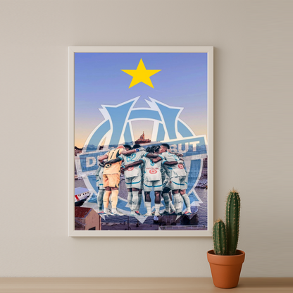 Olympique de Marseille Droit au but - Poster