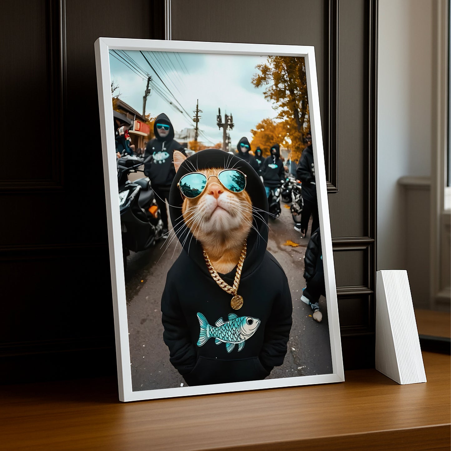 Cadre photo Chat Chill