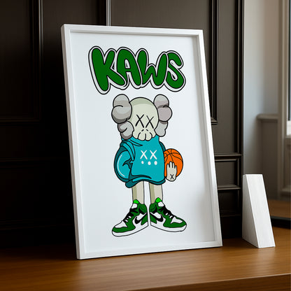 Cadre photo Kaws basketball