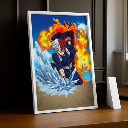 Cadre Photo My Hero Academia - Todoroki x Endeavor