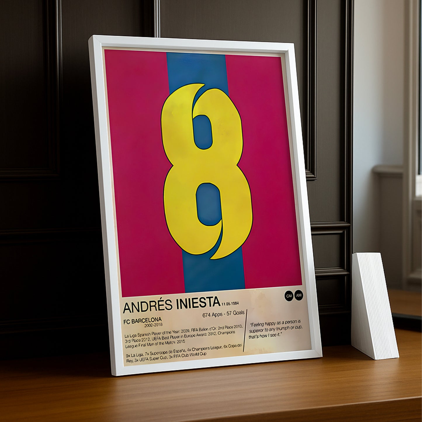 Cadre photo de Andrés Iniesta