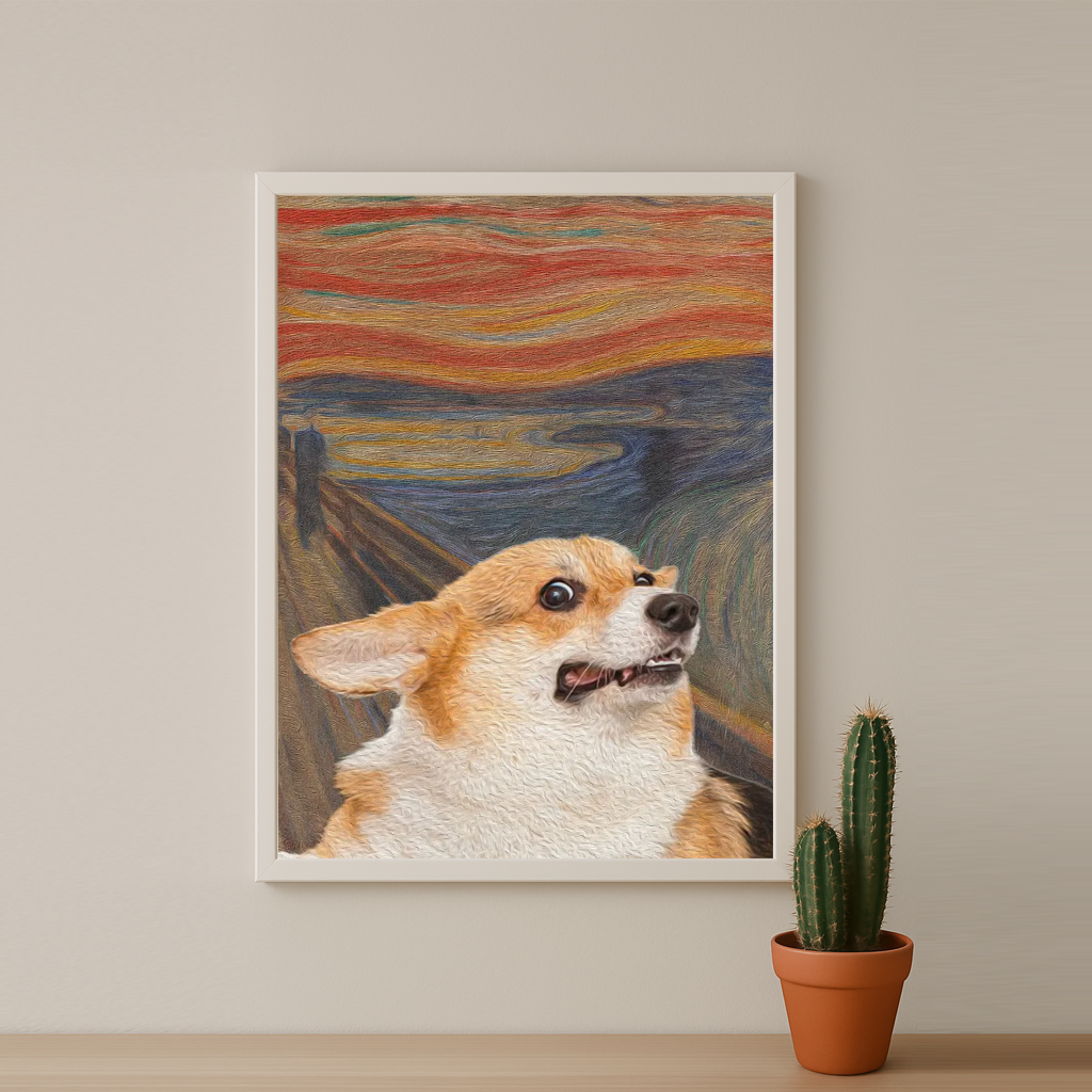 Peinture chien - Poster