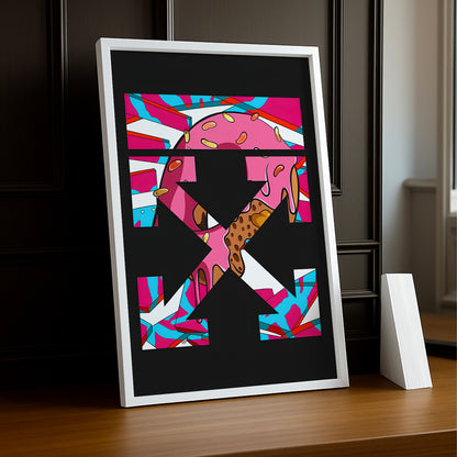 Cadre photo Off-White Donuts