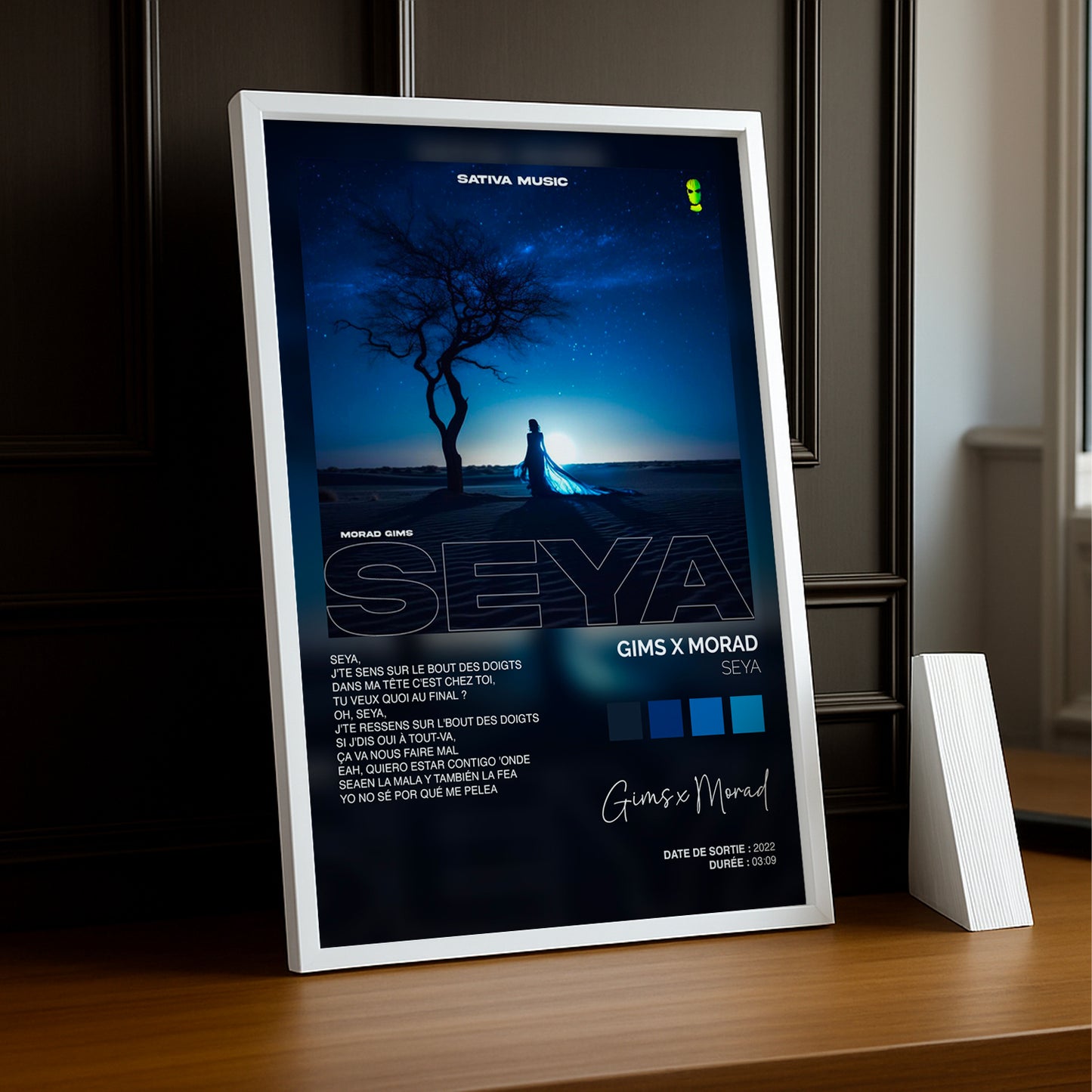 Cadre photo Titre Musicaux - Seya de Gims x Morad