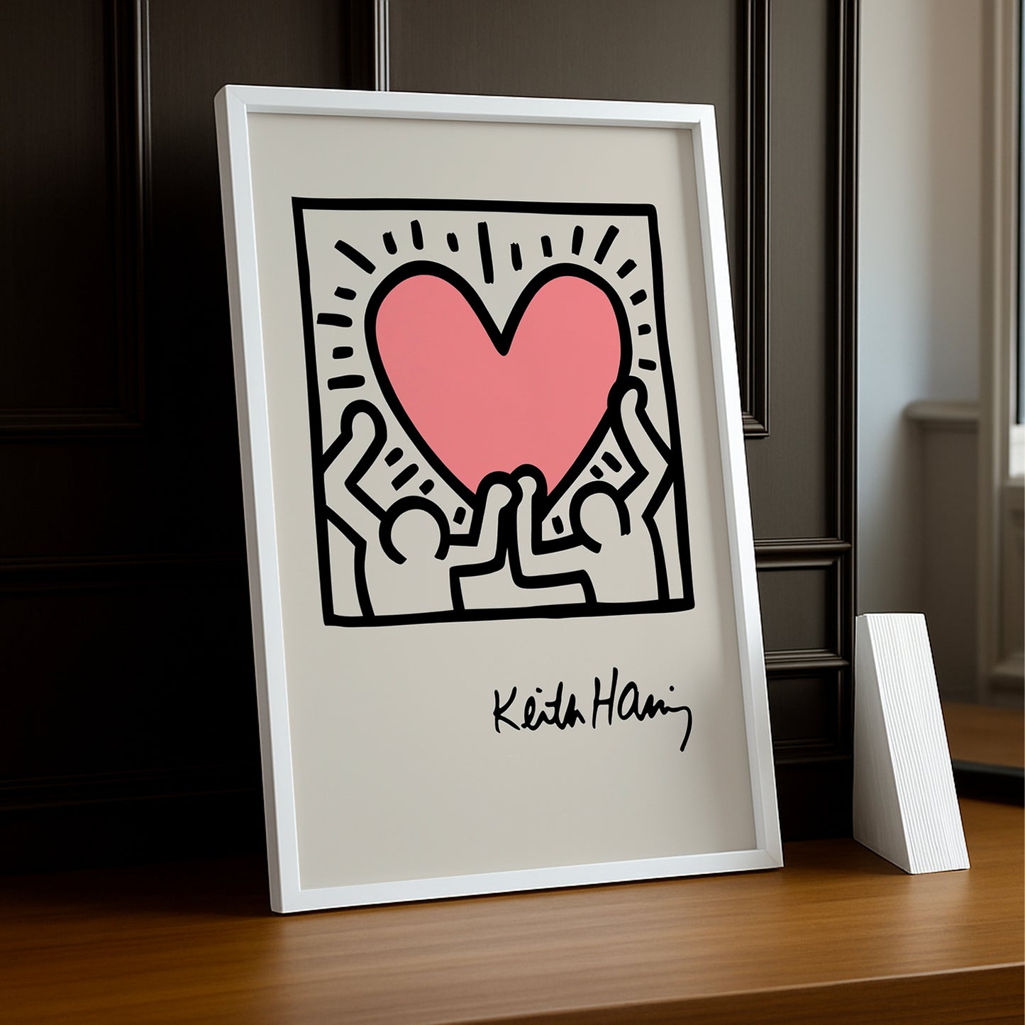Cadre photo Keith Haring Heart