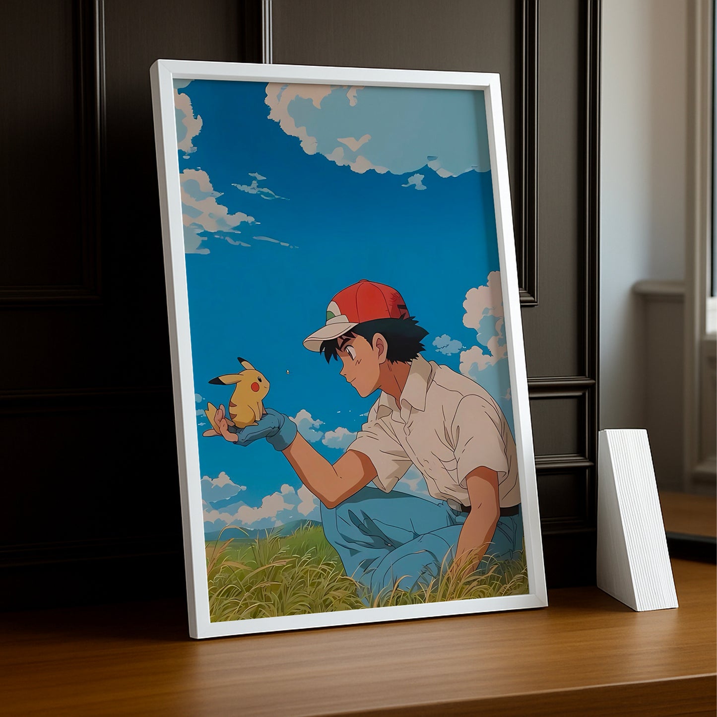 Cadre Photo Pokémon - Sacha x Pikachu