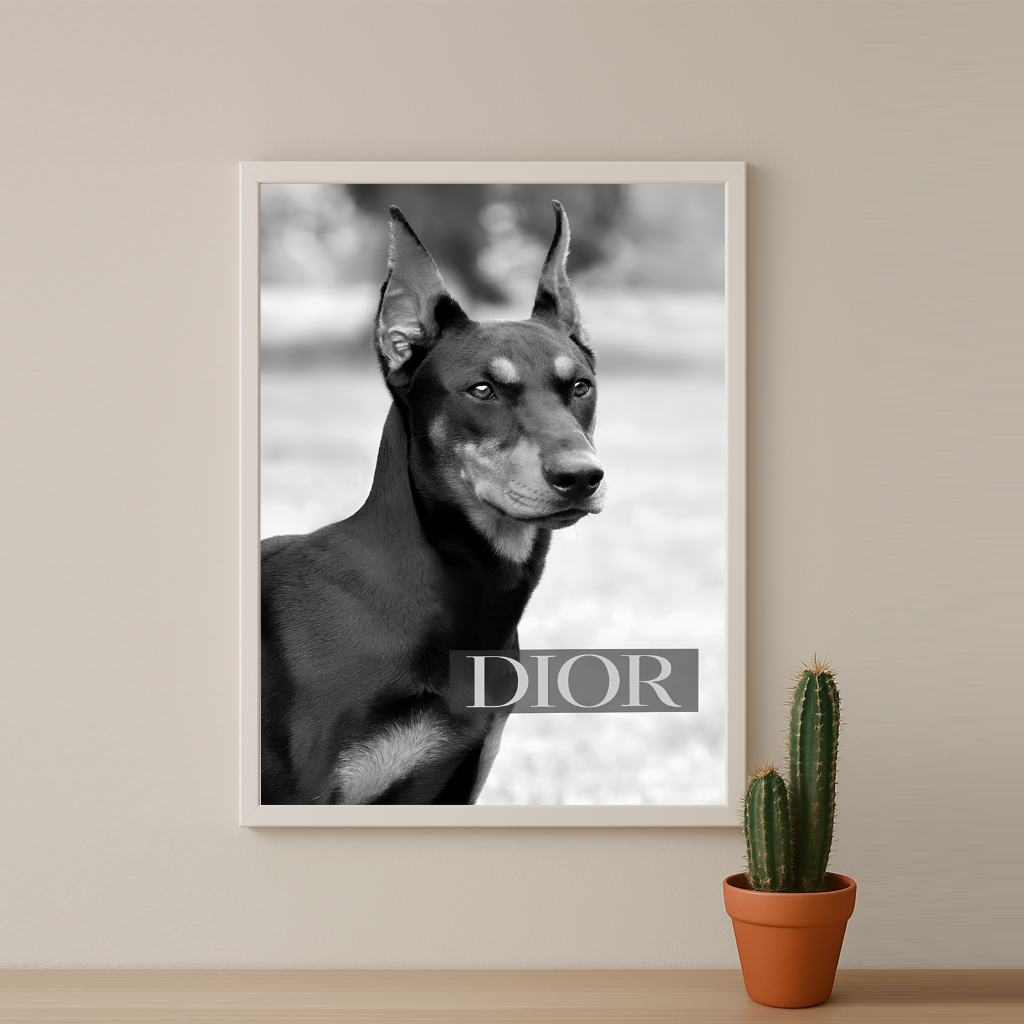 Cadre photo Dior Dog