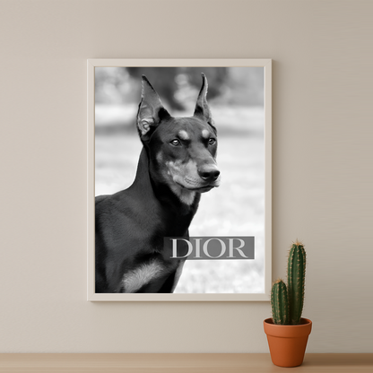 Cadre photo Dior Dog