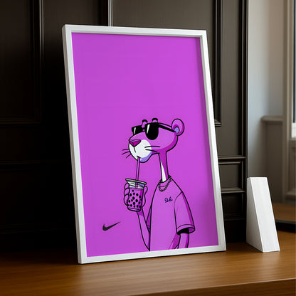 Cadre photo Panthère violet x Nike