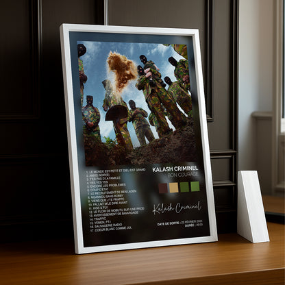 Cadre photo Album Musicaux - Bon Courage de Kalash Criminel