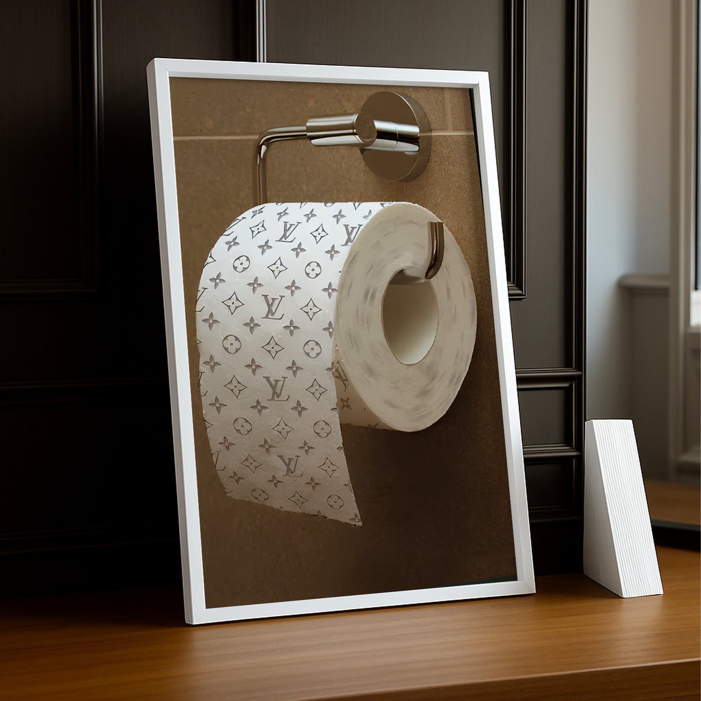 Cadre photo Louis Vuitton papier toilette