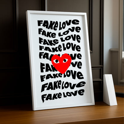 Cadre photo Comme Des Garçons Fake Love