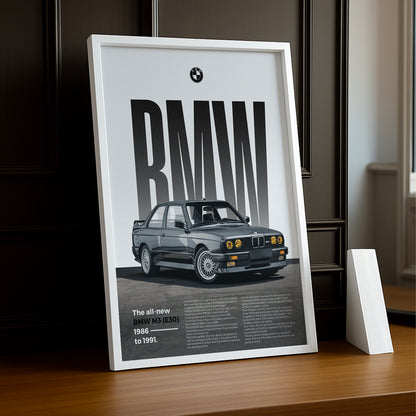 Poster Voitures - BMW M3 E30