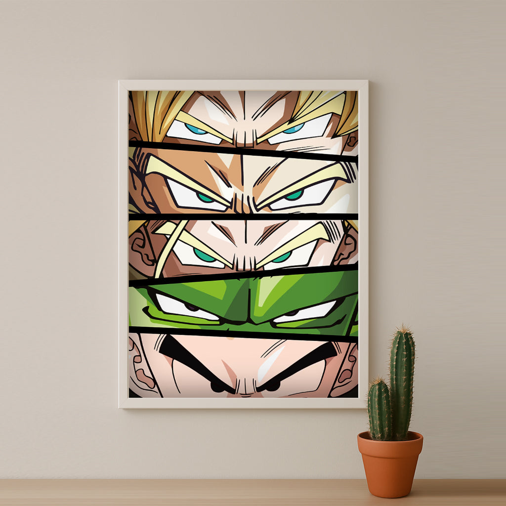 Poster Dragon Ball Z - Eyes Heroes