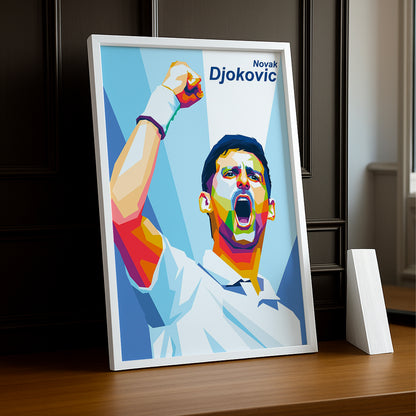 Poster Photo Tennis - Novak Djokovic Illustration