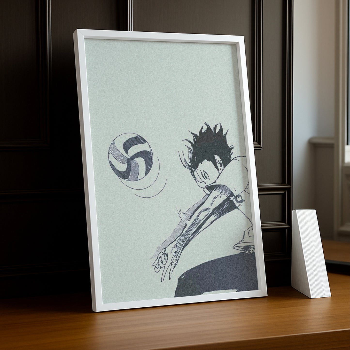Cadre photo Volley-Ball - Haikyu Nishinoya Défense