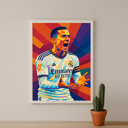 Cadre Photo Lucas Vázquez Real Madrid – Affiche HD Encadrée Papier Premium