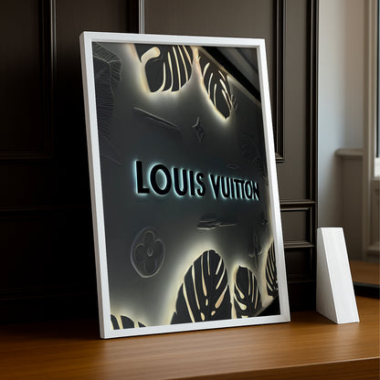 Cadre photo Louis Vuitton - Logo Lumineux